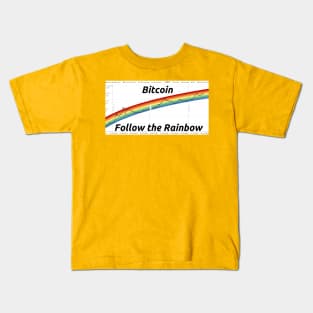 Follow the Bitcoin Rainbow Kids T-Shirt